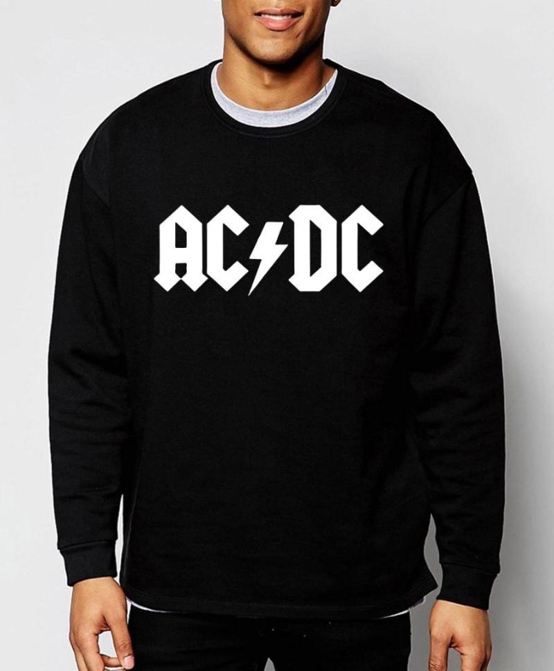 

Men' Hoodies & Sweatshirts AC/DC Band Rock Men Sweatshirt 2021 Autumn Winter Fashion Cool Hip Hop Style Tracksuit Brand Slim Cotton1, Gray