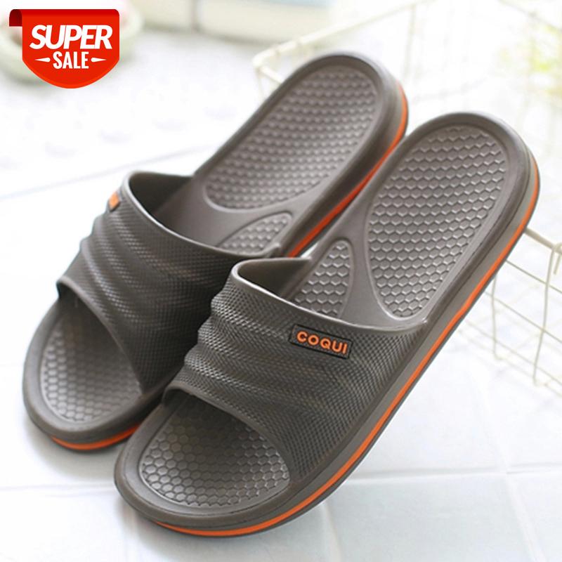 

Men's Beach Slippers EVA Non-slip Bathroom Slippers Outdoors Summer Couple Indoor Platform House Shoes #Az4m, Blue