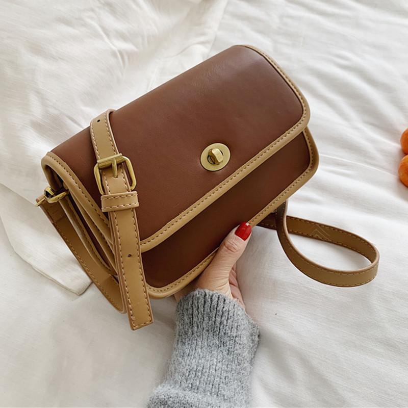 

Luxury Handbags 2021 New Women Small Fashion Shoulder Messenger Bags Designer Good Quality Leather Purse Crossbody Bag Clutch, Black