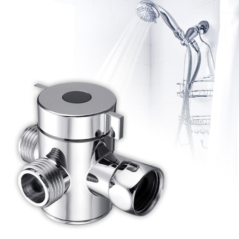 

Multifunction 3 Way Shower Head Diverter Valve G1/2 Three Function Switch Adapter Connector T-adapter For Toilet Bidet Shower1