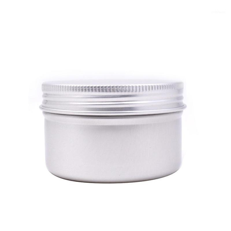 

1pcs 120ml Cosmetic Cream Jar Aluminum Container Cream Jar Lip Bottle Box Refillable Small Tin Jars Storage Box1