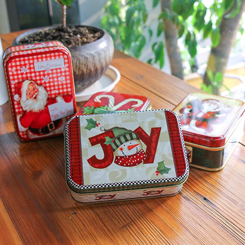 

Christmas Storage Candy Tin Box Candy Jar Xmas Snowman Box Leaf Case Storage Organizer Christmas Decorations For Home