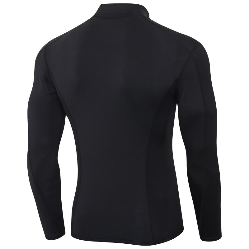 

Men' Sports T-Shirts Quick Dry Compression Sports t-shirts Fitness Gym Running Sportswear Long Sleeve Elastic Breathable Shirt, Black