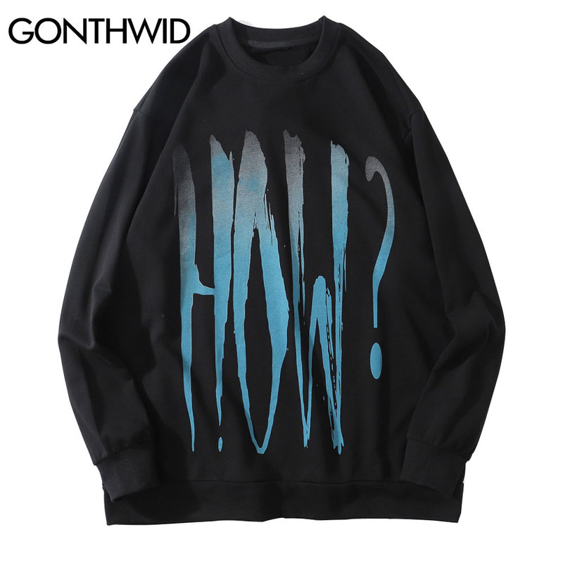 

Harajuku Mona Lisa Print Sweatshirts Hoodies Streetwear Men Hip Hop Casual Pullover Sweat Shirts Hoodie Fashion Tops, Black