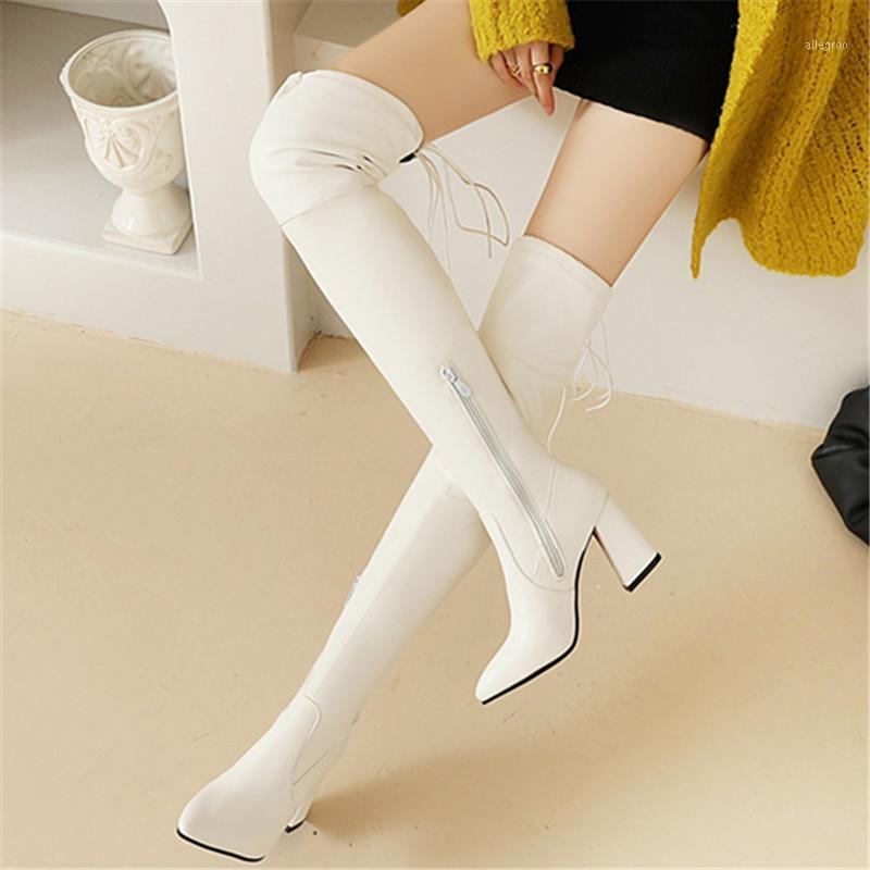 

Teng Easy Reach New Women Stretch Suede Thigh High Boots Winter Sexy Black Over The Knee Boots Fashion Overknee Women Shoe1