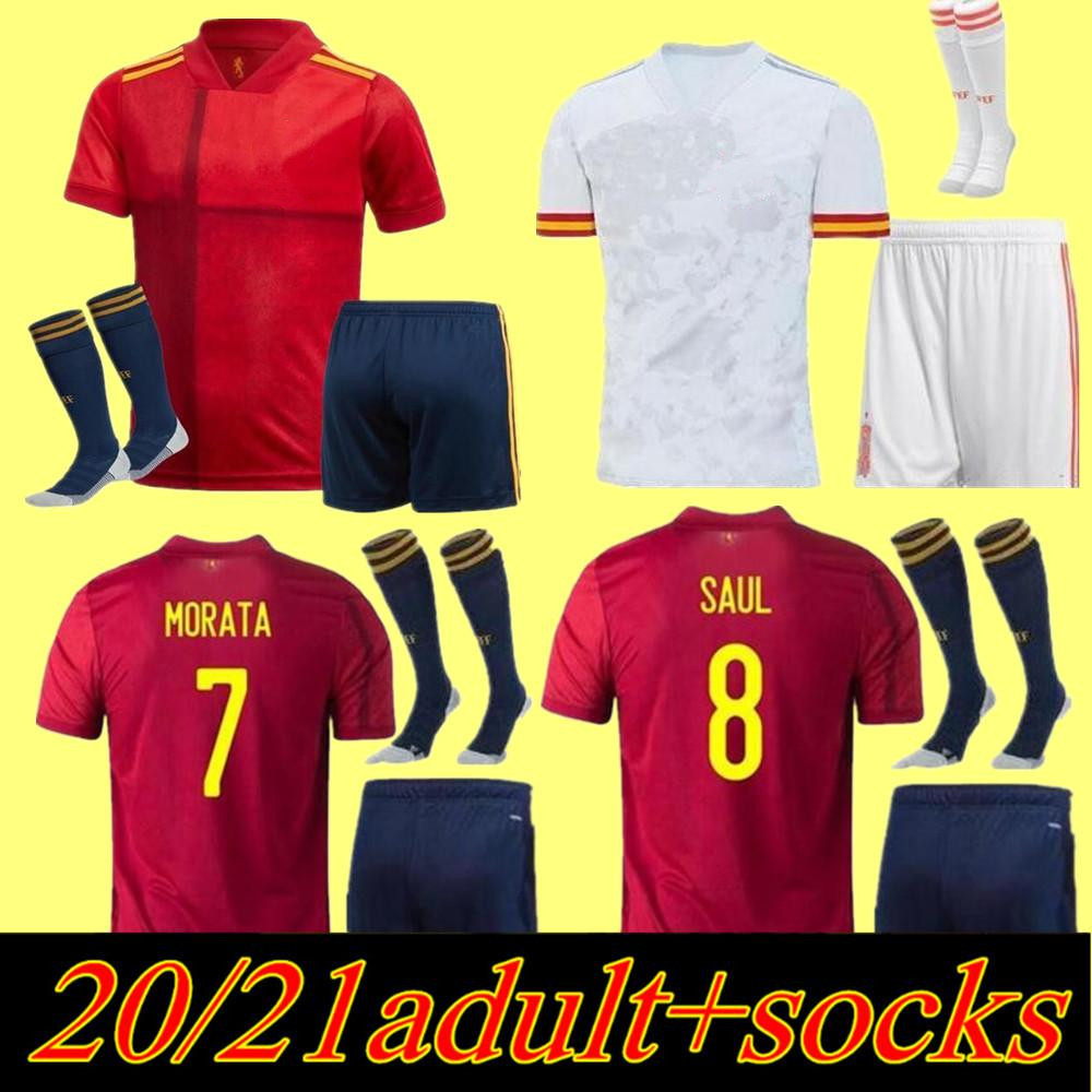 

2020 21 Kids españa RODRIGO PACO ALCACER Spain soccer jersey MORATA RAMOS SARABIA INIESTA football soccer shirt kids set camisetas de futbol, Home