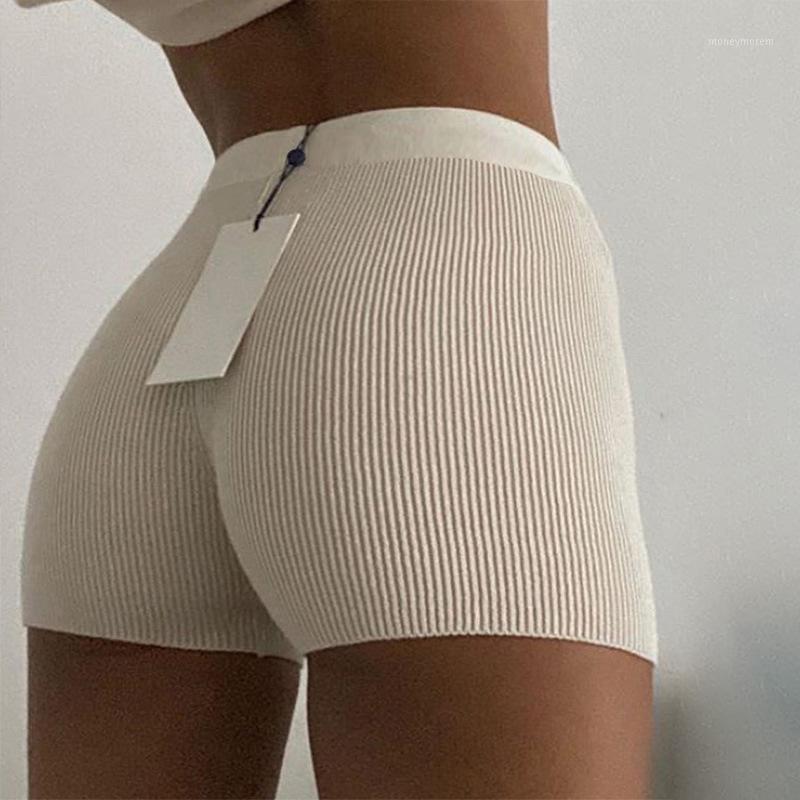 

Casual Fashion White Black High Waist Women Knitted Biker Bodycon Shorts Summer Cotton Sweat Mini Sexy Shorts Femme1