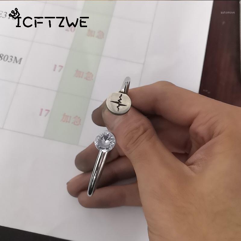 

Stainless Steel Open Expandable Bangle Bracelet For Women Gold Silver Color Adjustable Heart Bead Heartbeat Charm Bangle Jewelry1