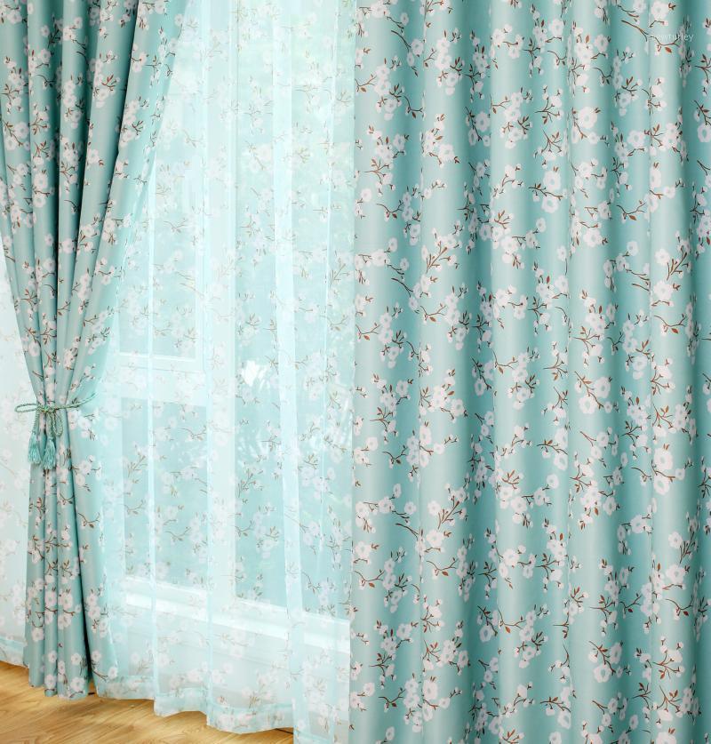

Modern Kapok Printing fabric sheer curtains Shade Curtains for Living room Dining Room the Bedroom Window Treatments Draperies1, Coffee tulle
