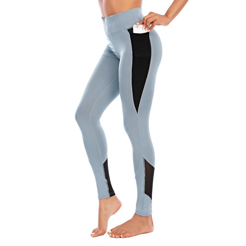 

High Waist Yoga Leggings Sport Women Fitness Clothing Pants Gym Tights Woman Push Up Women' Trousers Womans Gym Leggings, Smoky blue pants