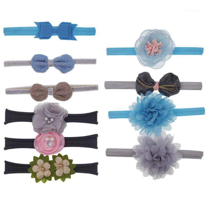 

10pcs Kids Girls Fashion Headwear Sets Sweet Style Hairpins Elastic Hair bands Handmade Bowknot Headbands Hair Accessories Jly151