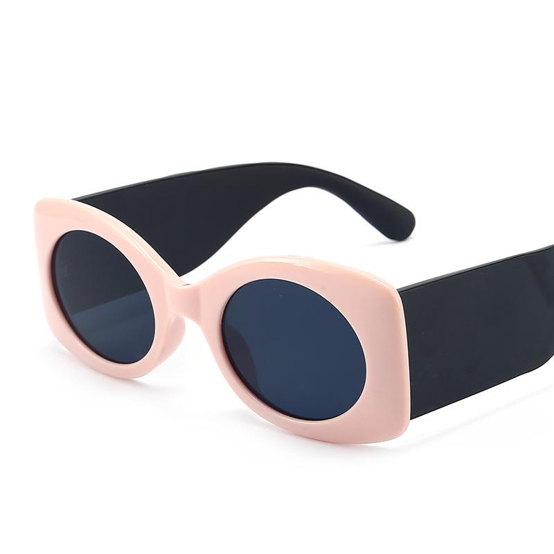 

Fashion Oval Sunglasses Women Vintage Round Design Ladies Sunglasses Female Male Metal Frame Ocean Color Mirror