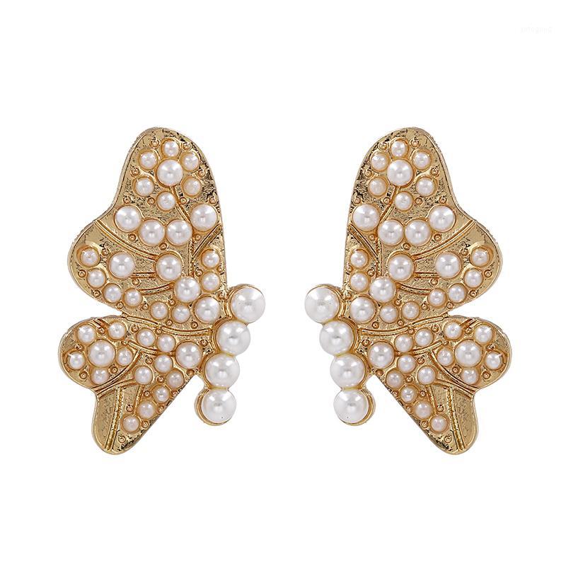 

Stud Women Charm Crystal Butterfly Earrings Geometric Maxi Simulated Pearl Beads Statement Wholesale Jewelry1