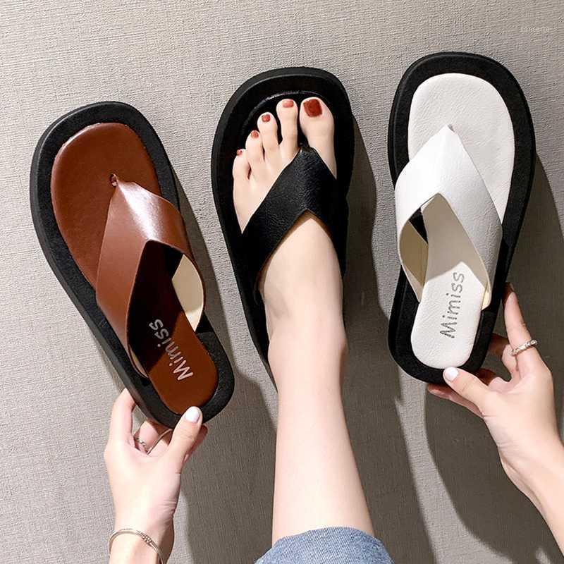 

Rubber Flip Flops Female Shoes Ladies' Slippers Slides Summer Woman Platform Low Hawaiian 2020 Flat Soft1
