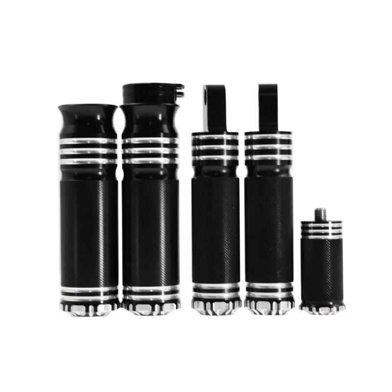 

Motorcycle 1'' Accessories Grips Black Handlebar Aluminum Without LOGO For Touring Sportster Dyna Softail VRSC
