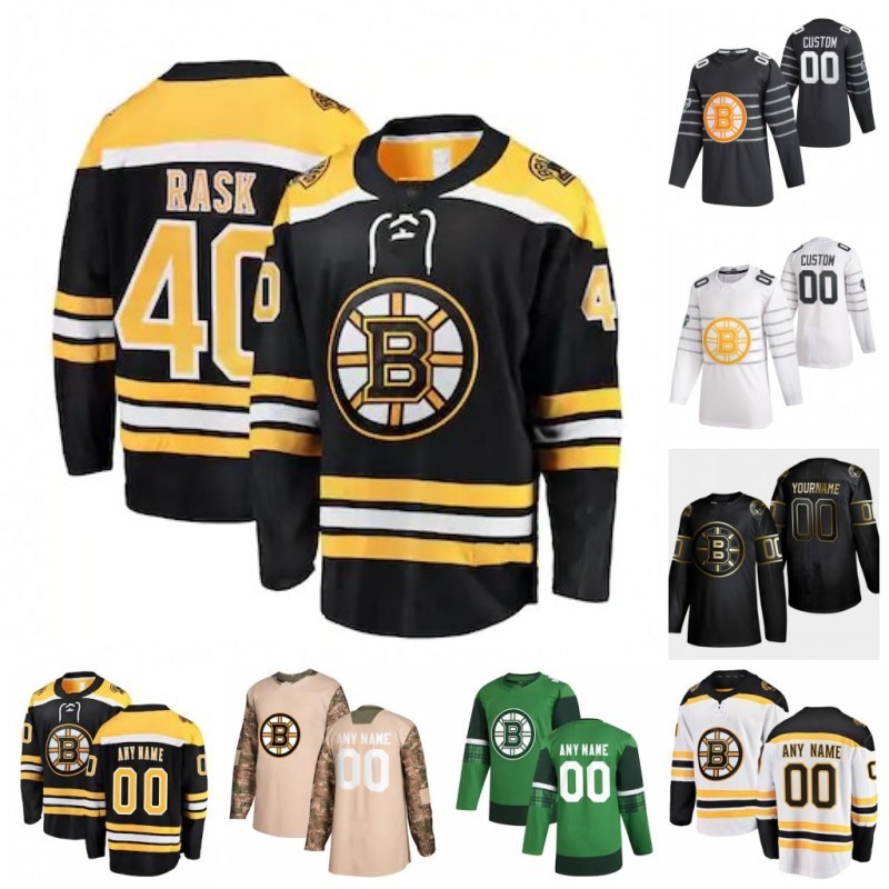 

Custom Boston Bruins Jake DeBrusk David Backes Tuukka Rask Anders Bjork Brandon Carlo Brett Ritchie 2020 Hockey Jersey Women Stitched, Black;red