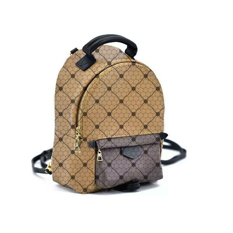 

2020 hot sale classic trend ladies backpack fashion shopping bag high quality printing portable wallet gift box packaging, Double color