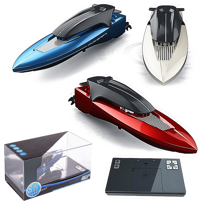 

High-speed Remote Control Boat 2.4G RC Racing Boat Electric Rowing Model ship Outdoor Speed Boat Battery Type Toys For Kids, Red