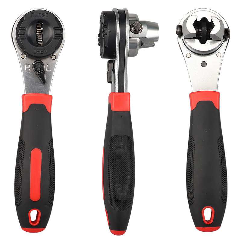 

ZK3 6-22mm Torque Spanner Adjustable Ratchet Wrench with Non-Slip Handle Plumbing Pipe Ratchet Wrench Repairing Tool for Factory