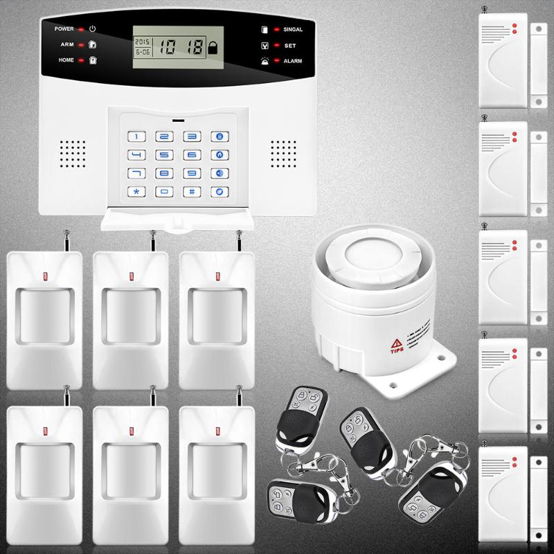 

YobangSecurity 99 Wireless 7 Wired Defense Zones Home GSM Secure Alarm System Russian Spanish Czech Italian Alarm Sensor Kit