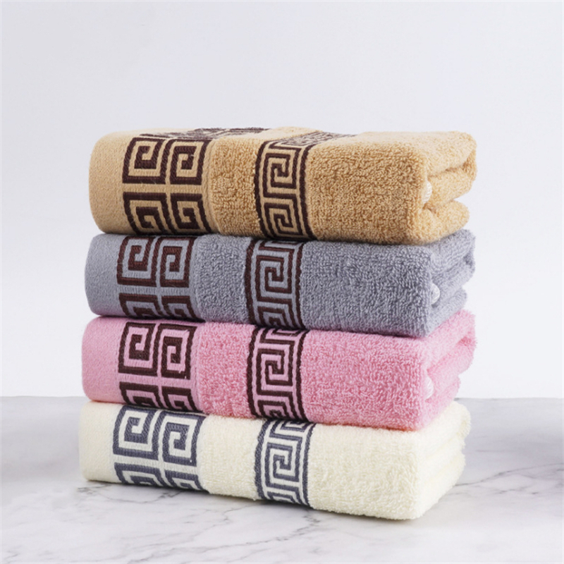 

New  Pure Cotton Towel Absorbent Solid Color Soft Comfortable Men And Women Family Bathroom Embroidery Hand Towel, Customize