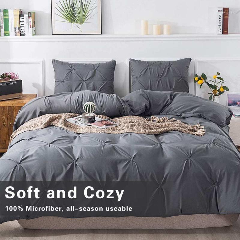 

3Pcs Queen Size Bedding Set Luxury Duvet Cover Set Pillowcase Without Comforter For Spring/ Summer/Autumn/Winter Christmas Gifts1, White