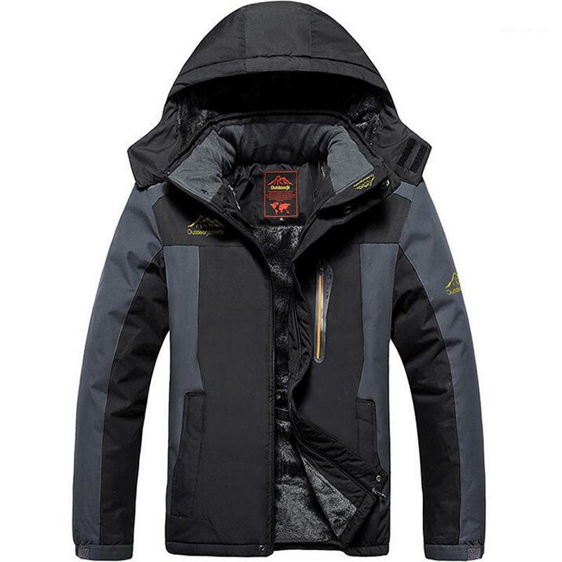 

Winter Ski Jacket Men Waterproof Fleece Snow Jacket Thermal Coat For Outdoor Mountain Skiing Snowboard Plus Size -9XL1, Blue