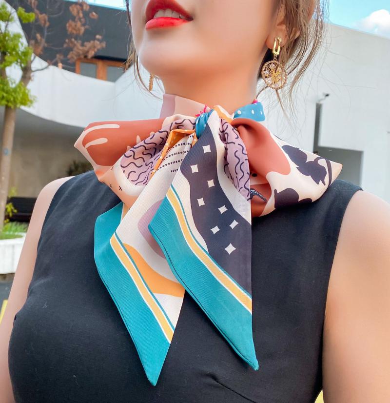

Scarves Han Guodong Large Towel Female Adornment Door Bevel Joker Double-side Small Scarf Multi-function Silk Scarves, 2520