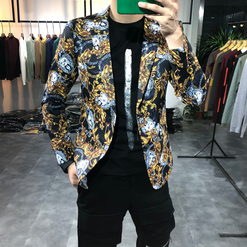 

2020 Hombre American Jacket of Designs Vintage Club Blazer Fitting Fine Print Blazers Costume Dress Prom Suits Men U8ss, The pictures