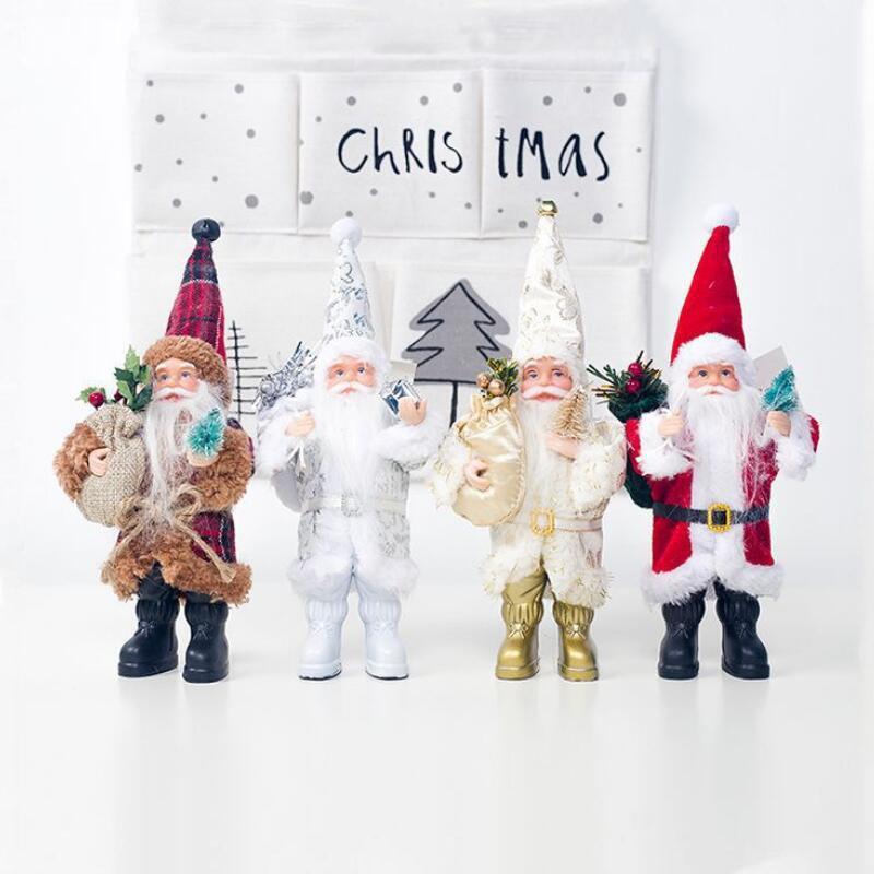 

New 2019 Christmas Ornaments Santa Claus Doll Christmas Decoration Navidad Merry Natal Gift To Kids Tree Decorations1