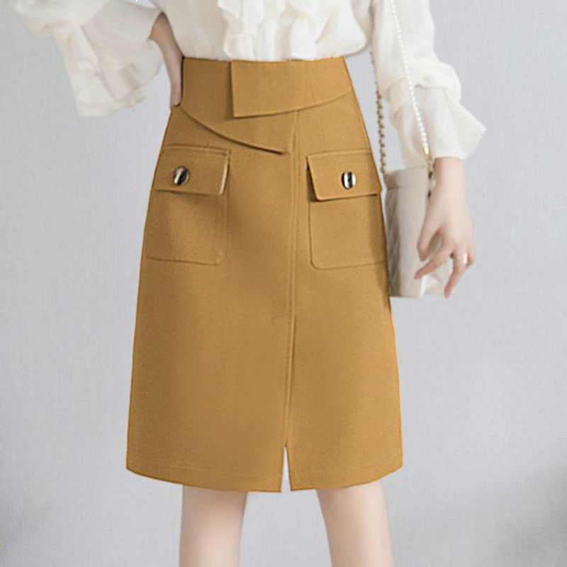 

High 2021 New Autumn badycon irregular female medium to line skirt y407 EB5O, Baise