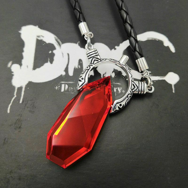 

DMC Dante Vergil Nephilim S925 Sterling Silver Crystal Necklace Pendant Men Women Jewelry Boyfriend Gifts With DMC Box