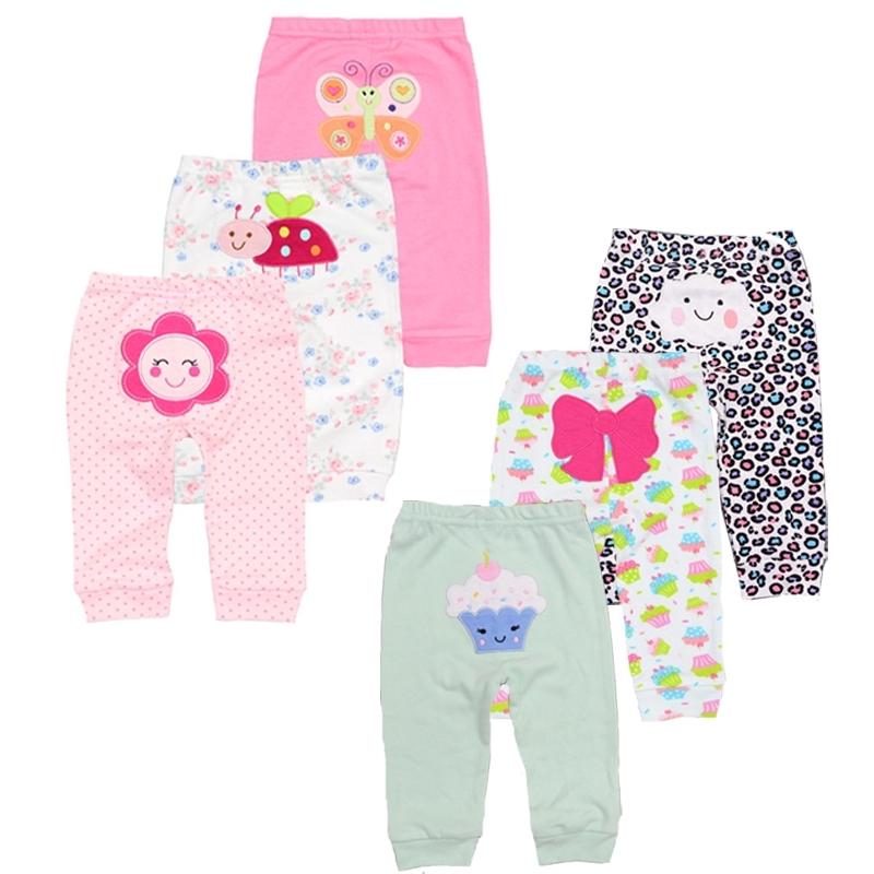 

New 3pcs/lot cotton baby clothes harem toddler Pants baby girl trousers Mid Waist 3-24 months Newborn Unisex Baby Leggings 201128, Animal 003