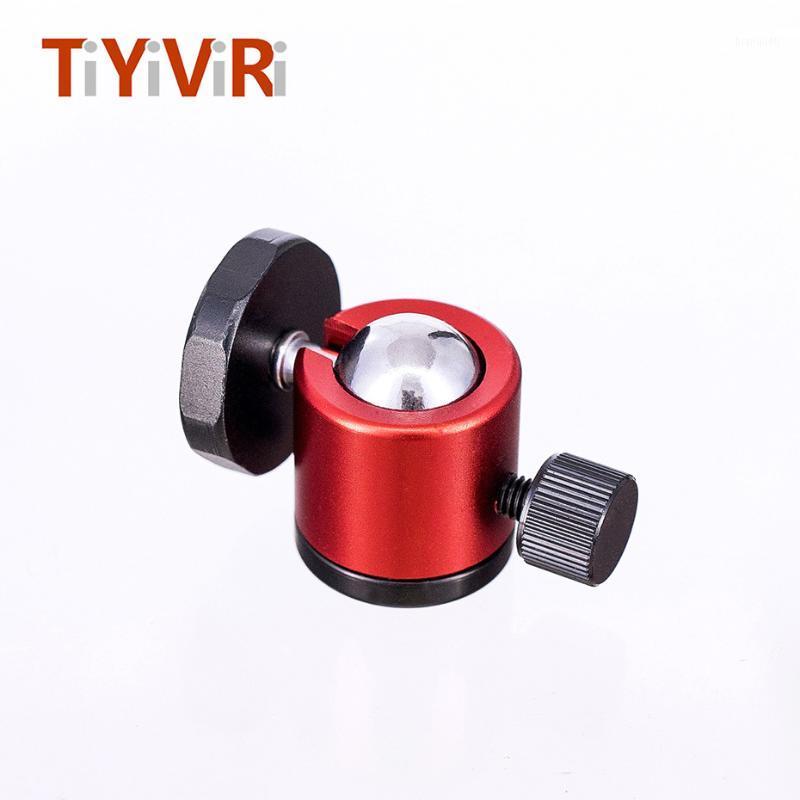 

TiYiViRi mini tripod ball head for Canon Nikon Sony DSLR Camera Camcorder DV Mini Tripod LED Light Flash Bracket with 1/4"1