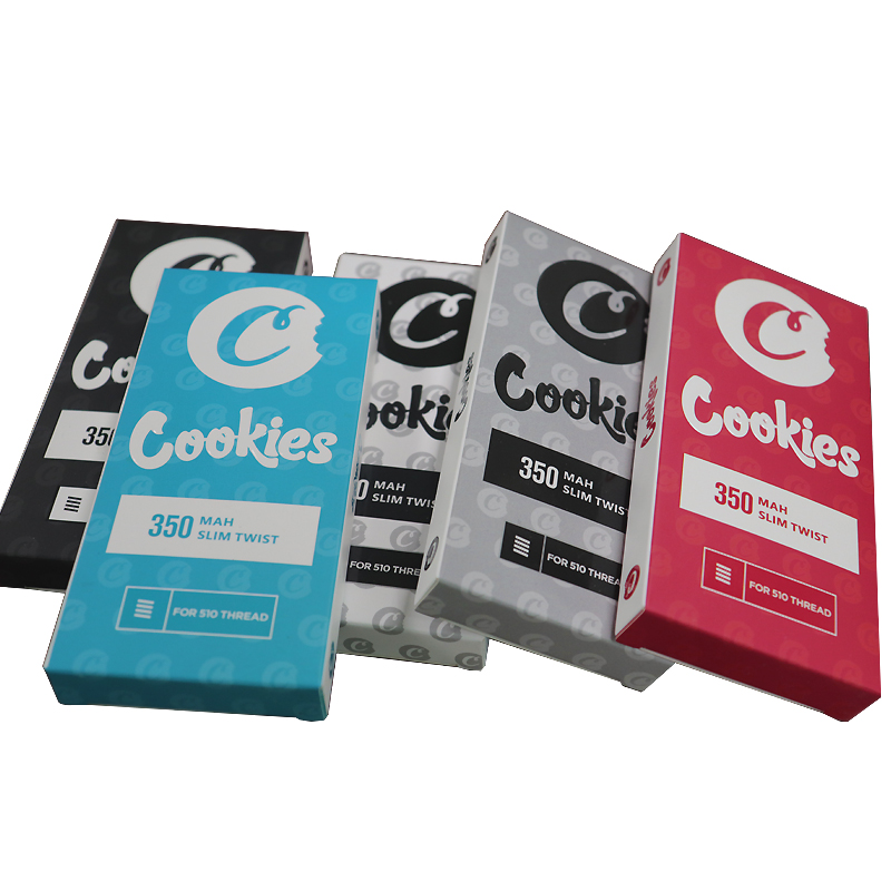 

Cookies Twist Battery SF Slim 350mAh Bottom 3.3-4.8V Preheat VV Cartridge California Vape Blister Battery Pen for 510 Thread Carts