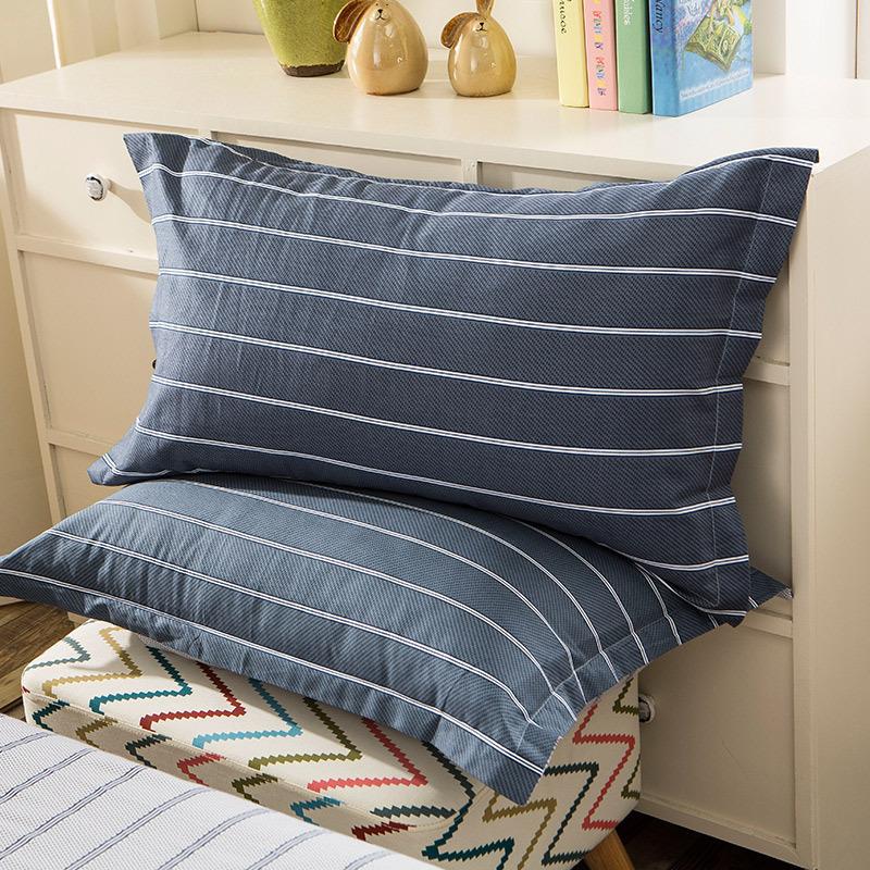 

1 Piece 48cm*74cm Pillowcase 100% Cotton Striped Printing Pillow Case Cover For Bedroom Use XF626-11, 30