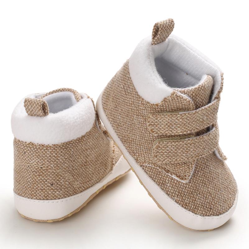 

Autumn Kid Boy Girl Cotton Cloth First Walker Baby Shoes winter warm shoes Anti-slip Soft Sole Toddler Sneaker baby boot, Beige