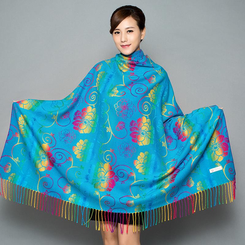 

Square scarf ethnic scarfs high quality fashion shawl travel female sunscreen thick cloak All-match women poncho cape bufanda