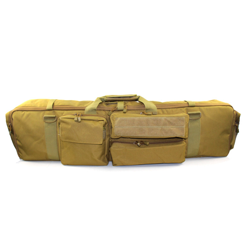 Military Airsoft Gun Bag Case Double Rifle Backpack For M249 M16 AR15