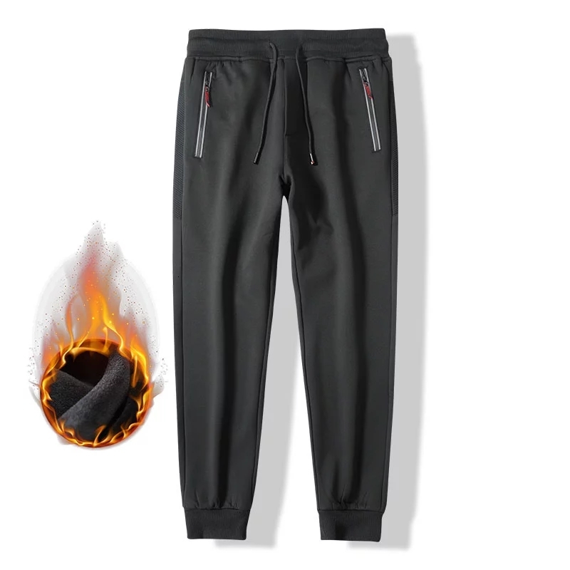 

2021 New Men's Sports Pants Plus Size 8xl Hip Hop Streetwear Fleece Winter Joggers Male Harajuku Jogging Trackpants Sweatpants Men Ywr2, 0016 black