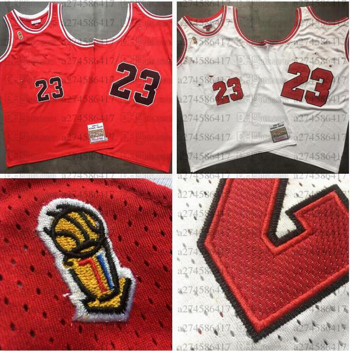 

Men's basketball ChicagoCity Team 23 Michael JD 91 Rodman 33 Pippen Mitchell & Ness 1984-97 ultimate victory red and white retror Jersey, Black;red