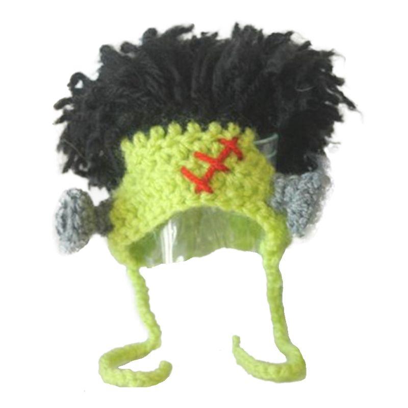 

Halloween Cute Knitted Woolen Cap Pet Crossdresser Hat Soft Dog Costume Decor 875A