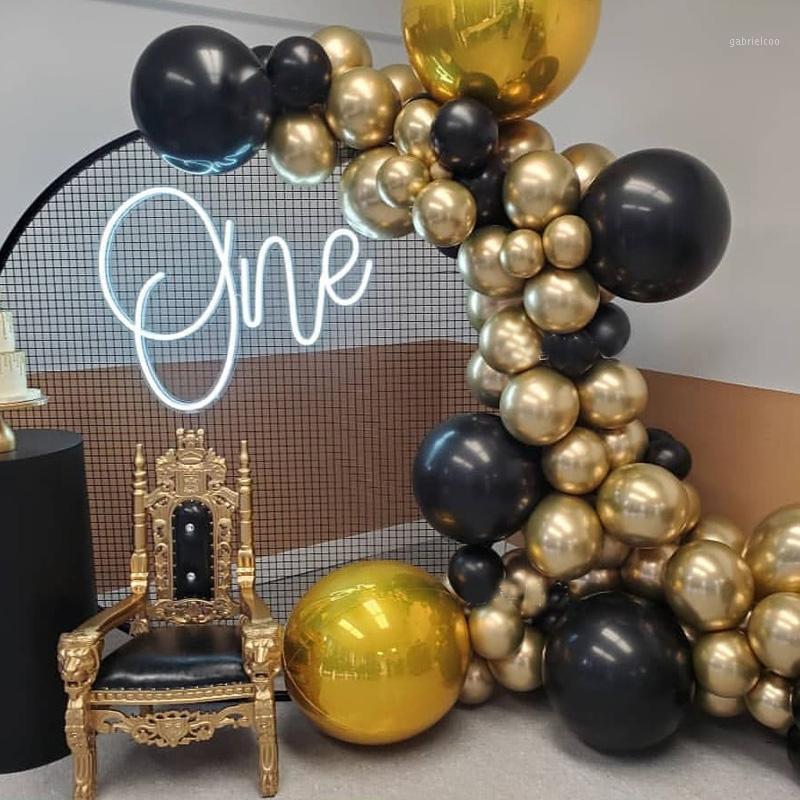 

Black balloons Flashing metallic balloons 5/10/18 inch latex golden balloon Wedding Birthday Party decoration1