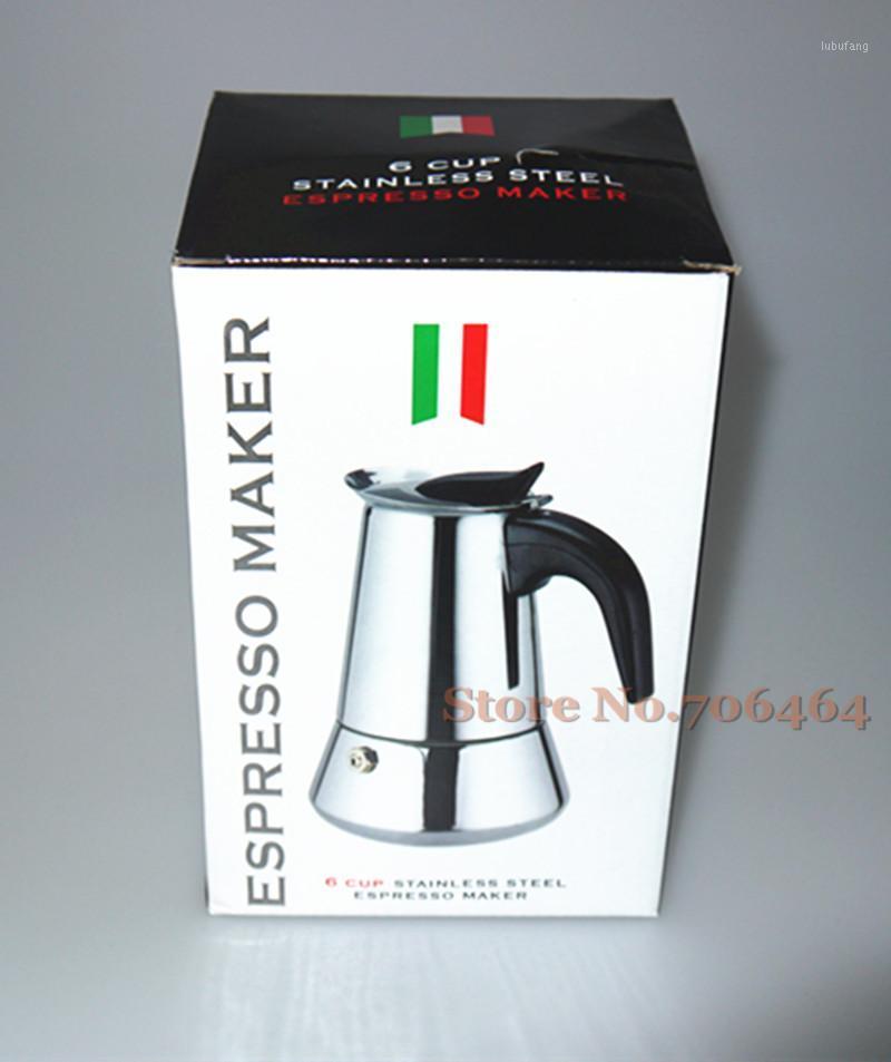 

240ML "V" Stovetop coffee pot 6 cups High quality Moka coffee maker/moka pot,Espresso pot stainless steel moka1