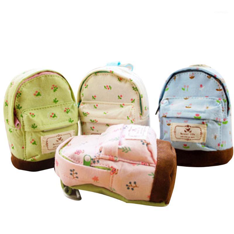 

Cute Style Zipper Wallet Multi-color Portable Key Chain Fashion Gifts Small Coin Purse Mini Backpacks1, As picture shows