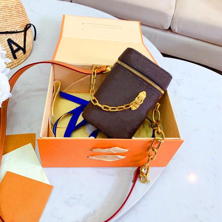 

Old Flower Crossbody Bag Designer Clutch Box Original Handbags Evening Bags Fashion Women Purse Mobile Phone Bag Messenger Shoulder Bag, Coffee