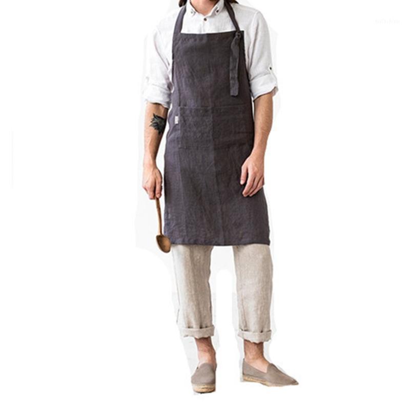 

New hot sale nordic apron cafe kitchen cooking work clothes men and women anti-pollution custom logo1