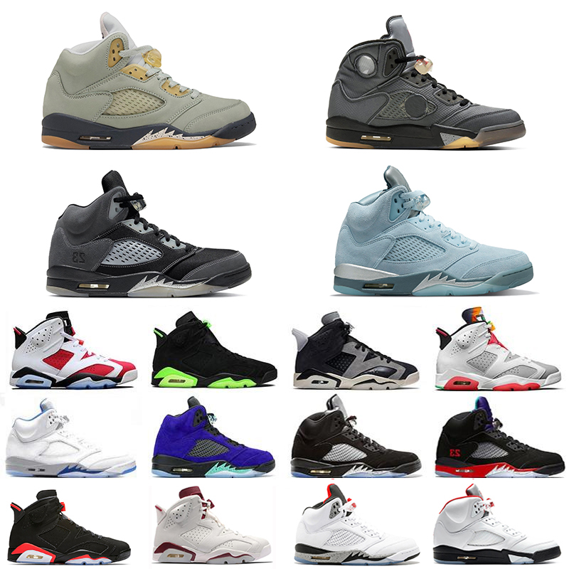 

2022 5s Basketball Shoes Jade Horizon Shattered Backboard Sail Raging Bull Racer Blue Oreo OG Black Metallic Michigan Inspire men women trainers sports shoe, Pay for box