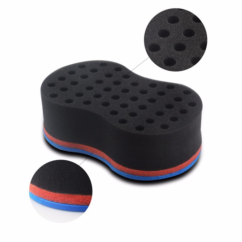 

Blue black curly hair sponge special short hair for black dirty braids magical haircut sweeping hair sponge