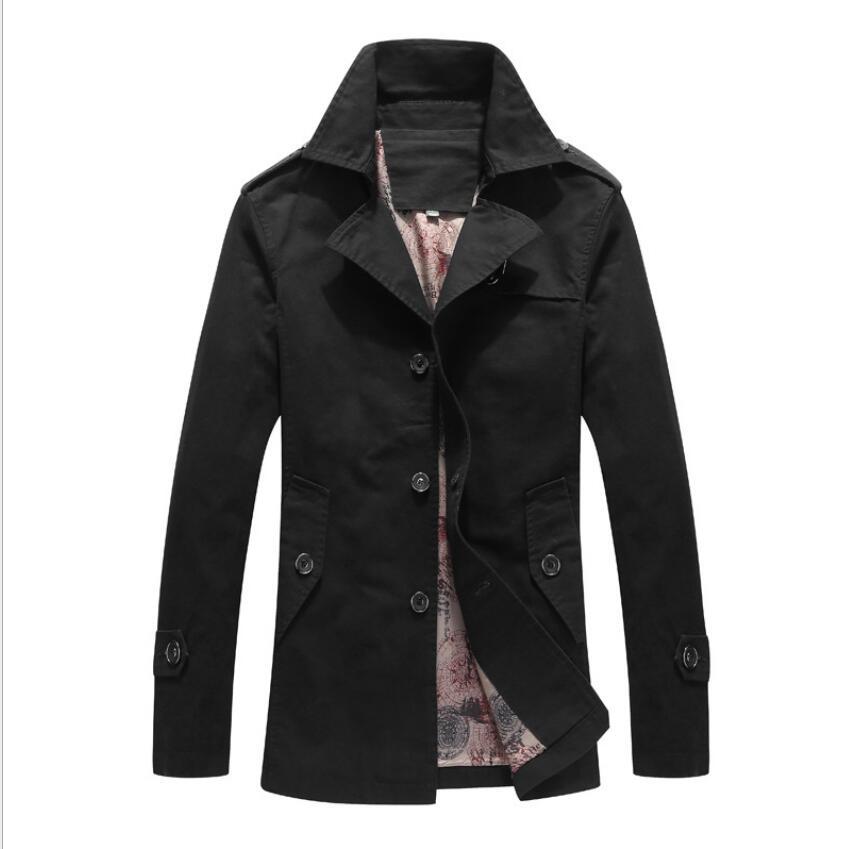 

2021 New Winter Men Jacket Autumn Male Windbreak Thin Parka Loose Coat 2E4U, Green